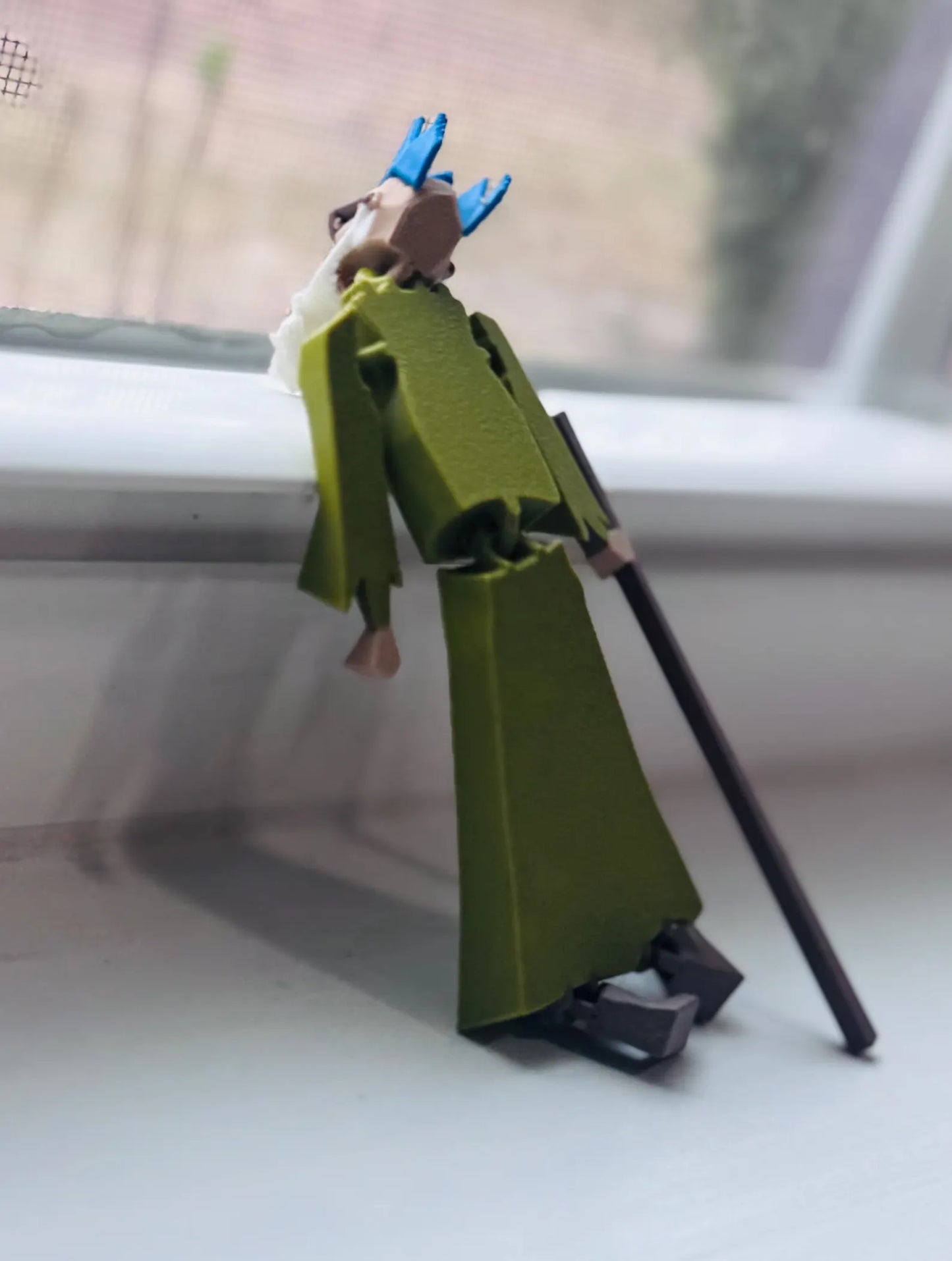 OSRS Wise Old Man Figure – 3D Printed Articulated RuneScape Desk Toy
