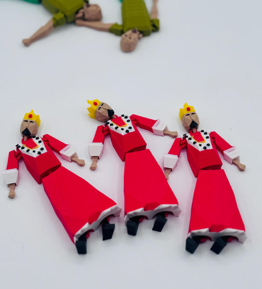 OSRS Articulated Figure | Old School RuneScape Wiggle Desk Toy | King Roald