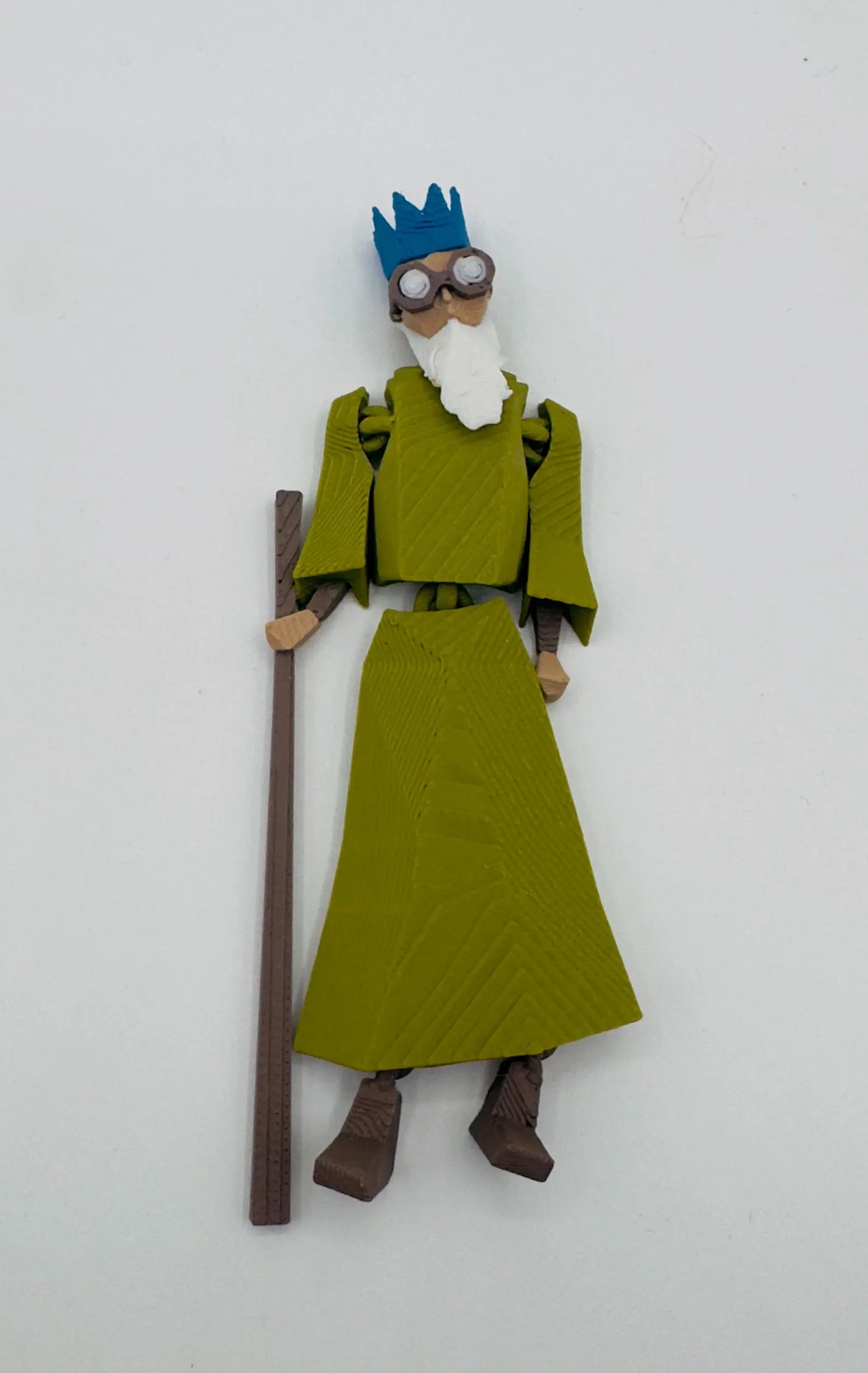 OSRS Wise Old Man Figure – 3D Printed Articulated RuneScape Desk Toy