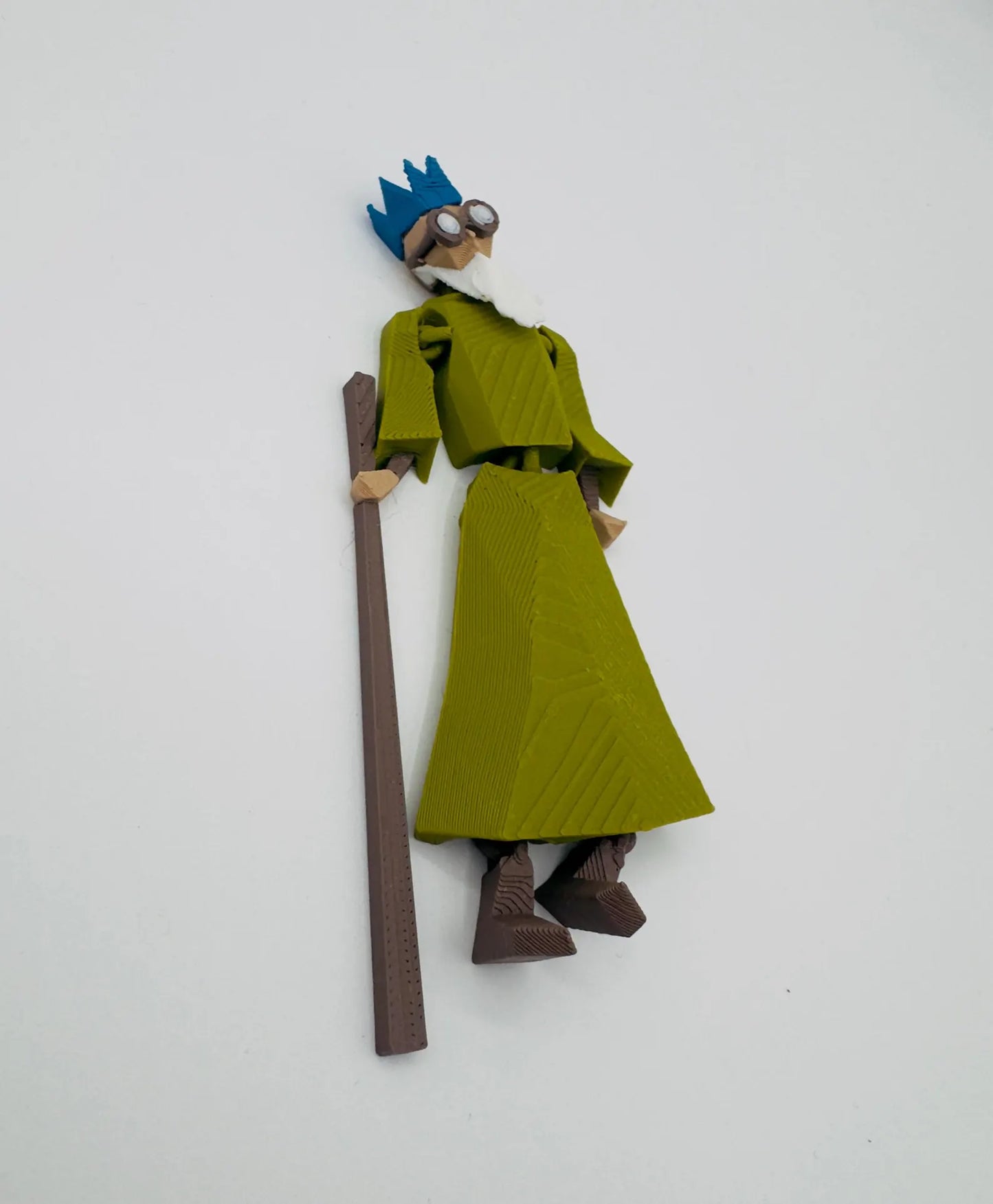 OSRS Wise Old Man Figure – 3D Printed Articulated RuneScape Desk Toy