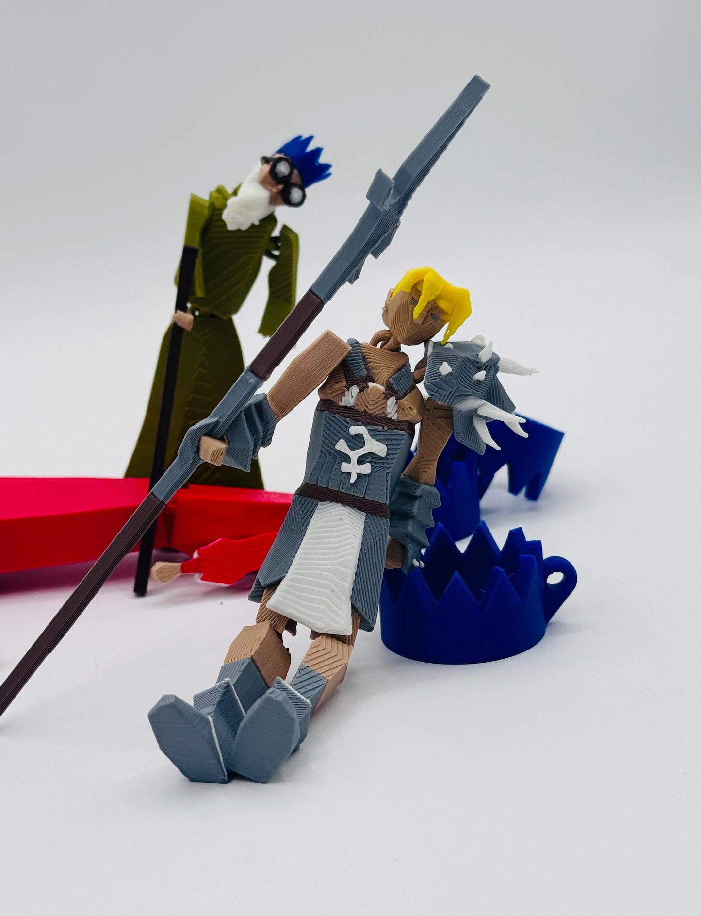OSRS Steve Figure – 3D Printed Articulated RuneScape Wiggly Desk Toy