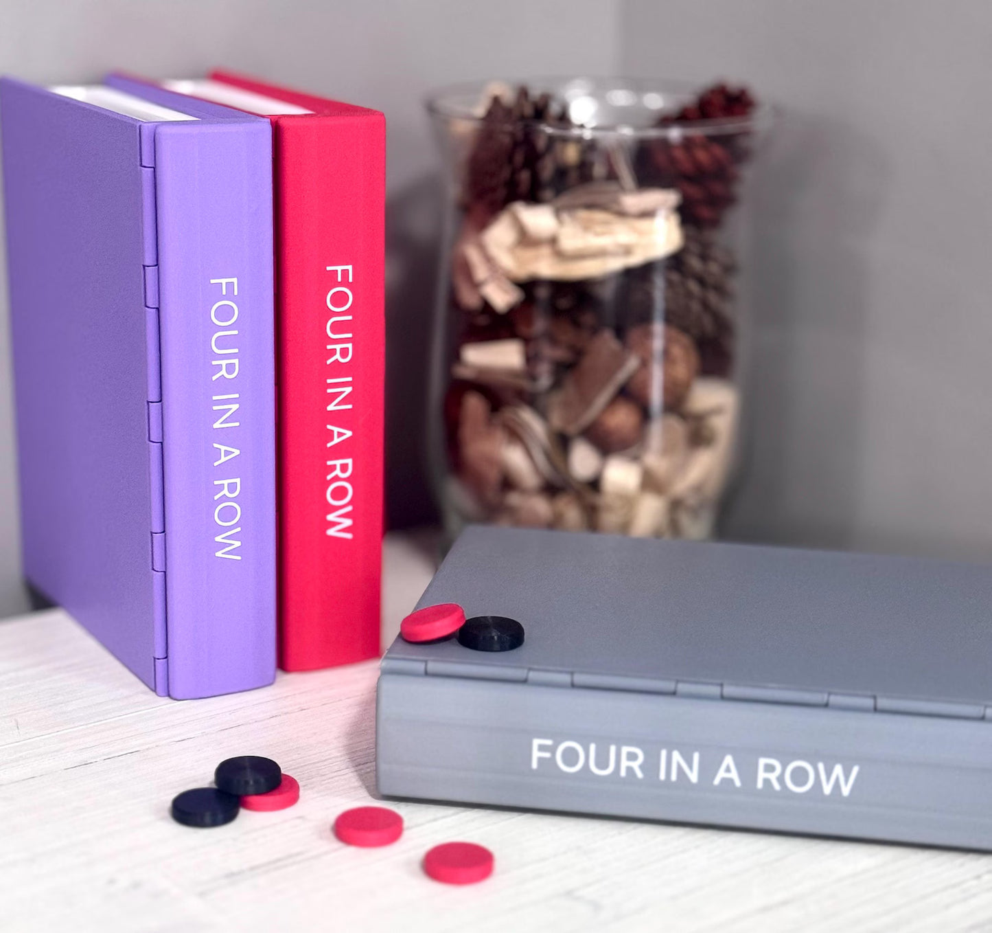 PlayBook’d Four in a Row – 3D Printed Travel Board – Forgecore Design